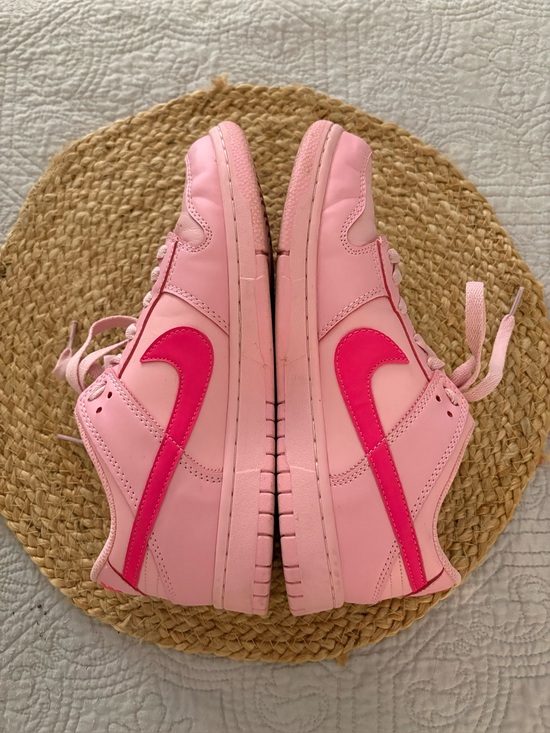 Nike Shoes - Nike Low-Top Sneakers in Light Pink with Hot Pink Swoosh *Gently preowned